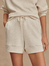Atrium High Rise Short - Ivory Marl-VARLEY-Over the Rainbow