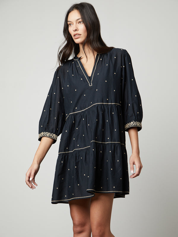 Kiley Embroidered Dress-Velvet-Over the Rainbow