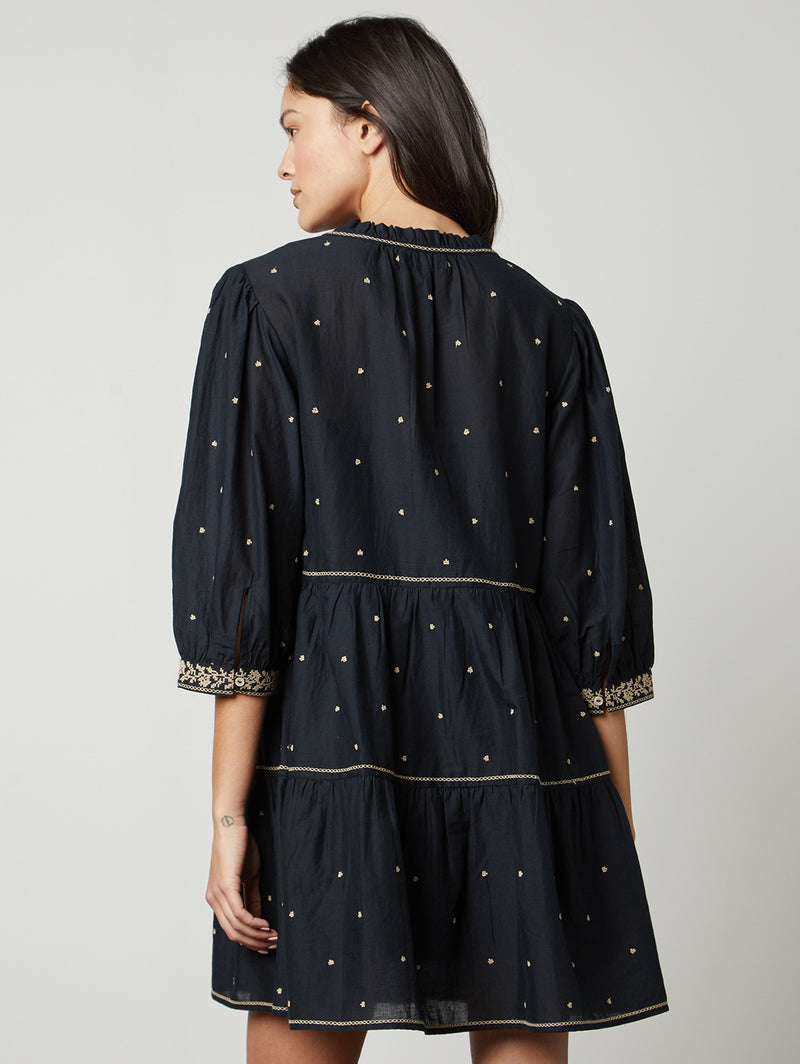 Kiley Embroidered Dress-Velvet-Over the Rainbow