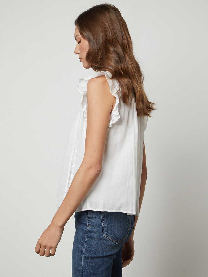 Liana Lace Top - White-Velvet-Over the Rainbow
