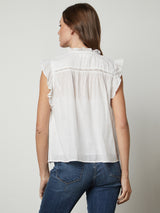 Liana Lace Top - White-Velvet-Over the Rainbow