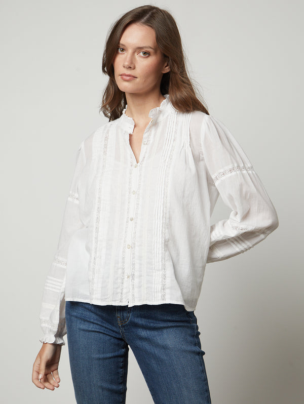 Romy Lace Top - White-Velvet-Over the Rainbow