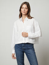 Lucille Shirt - White-Velvet-Over the Rainbow