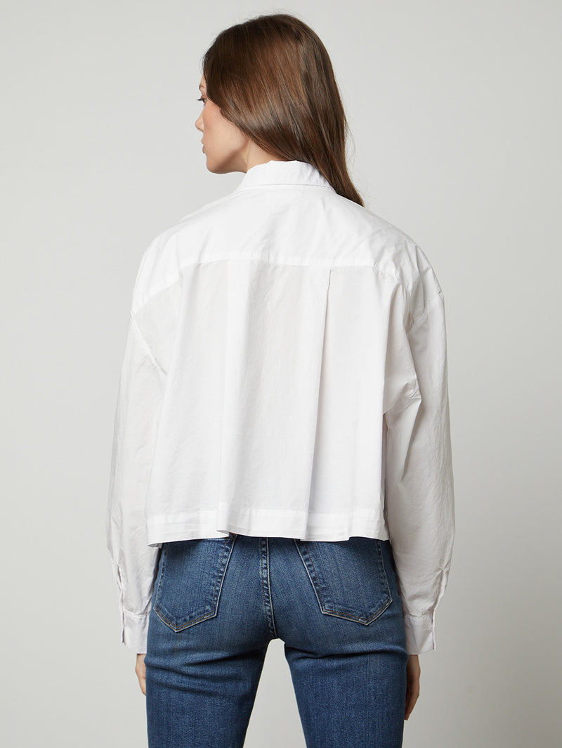 Lucille Shirt - White-Velvet-Over the Rainbow