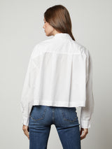 Lucille Shirt - White-Velvet-Over the Rainbow