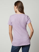 Lilith V-Neck T-Shirt - Dahlia-Velvet-Over the Rainbow