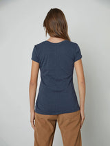 Odelia Short Sleeve Crew Tee - Shadow-Velvet-Over the Rainbow