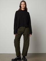 Stacey Mock Tee - Black-Velvet-Over the Rainbow