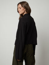 Stacey Mock Tee - Black-Velvet-Over the Rainbow