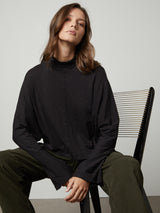 Stacey Mock Tee - Black-Velvet-Over the Rainbow