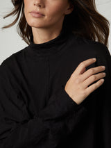 Stacey Mock Tee - Black-Velvet-Over the Rainbow