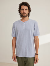 Vito Slub Henley Tee - Capri
