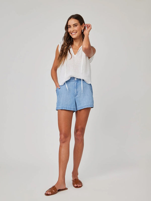 Elle Playa Trouser Short - Sea Breeze Wash