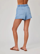 Elle Playa Trouser Short - Sea Breeze Wash