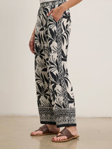 Claudia Fiji Print Pant - Black-Velvet-Over the Rainbow