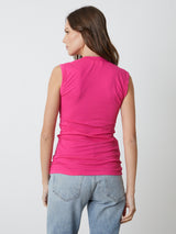 Estina Fitted Tank-Velvet-Over the Rainbow