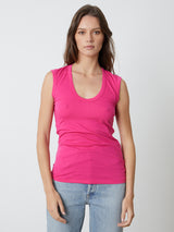 Estina Fitted Tank-Velvet-Over the Rainbow
