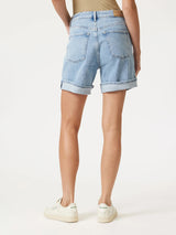 Heidi Long Cuffed Short - Light Blue 90's