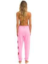 Heart Stitch Sweatpant - Neon Pink-AVIATOR NATION-Over the Rainbow