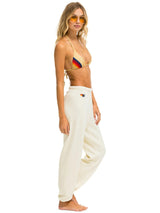 Heart Stitch Sweatpant - Vintage White-AVIATOR NATION-Over the Rainbow