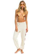 Heart Stitch Sweatpant - Vintage White-AVIATOR NATION-Over the Rainbow
