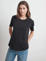 Tera Short Sleeve Crew Tee-Velvet-Over the Rainbow