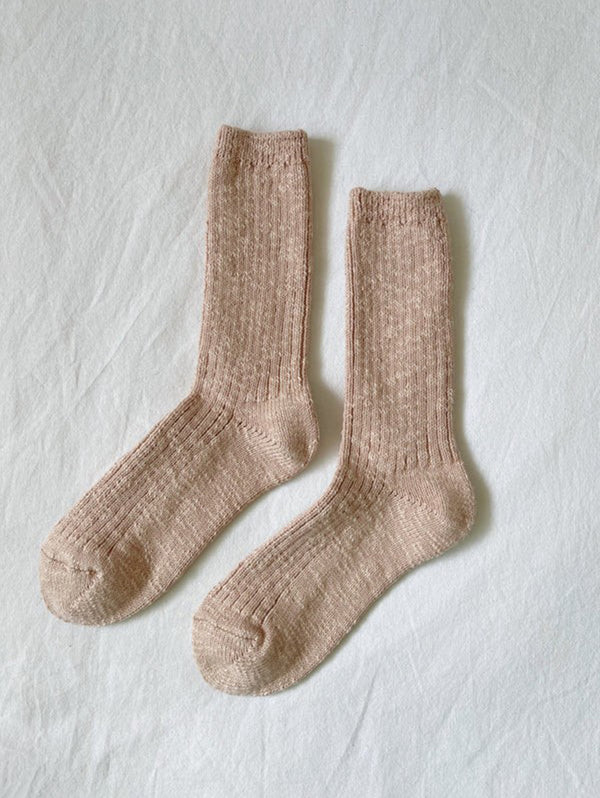 Cottage Socks - Peachy Keen-LE BON SHOPPE-Over the Rainbow