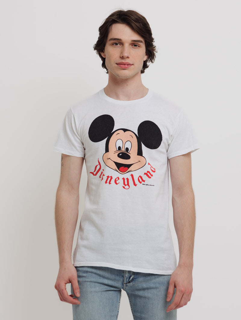 Vintage 1980s Mickey Mouse Disneyland Resort T-Shirt-In Vintage We Trust-Over the Rainbow