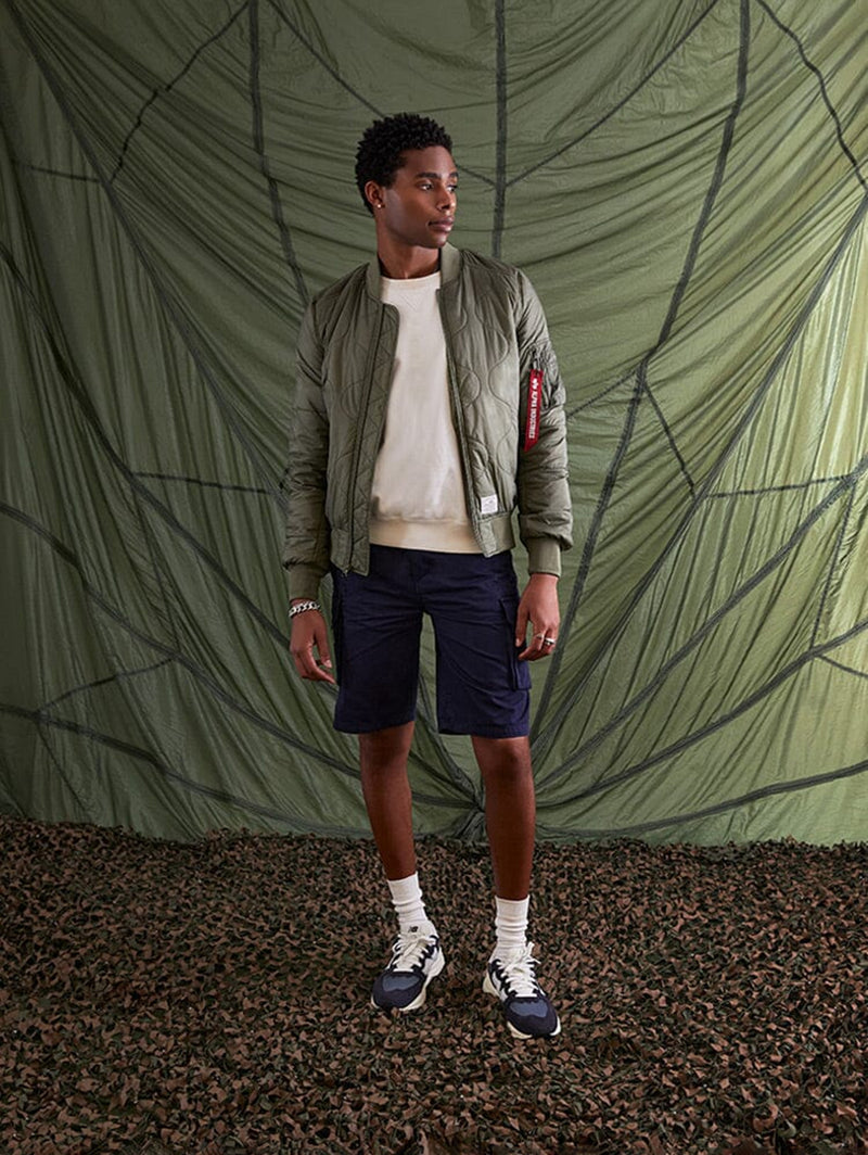 L-2B Quilted Flight Jacket - OG-107 Green-ALPHA INDUSTRIES-Over the Rainbow