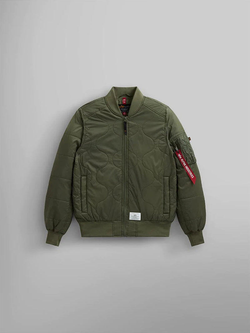 L-2B Quilted Flight Jacket - OG-107 Green-ALPHA INDUSTRIES-Over the Rainbow
