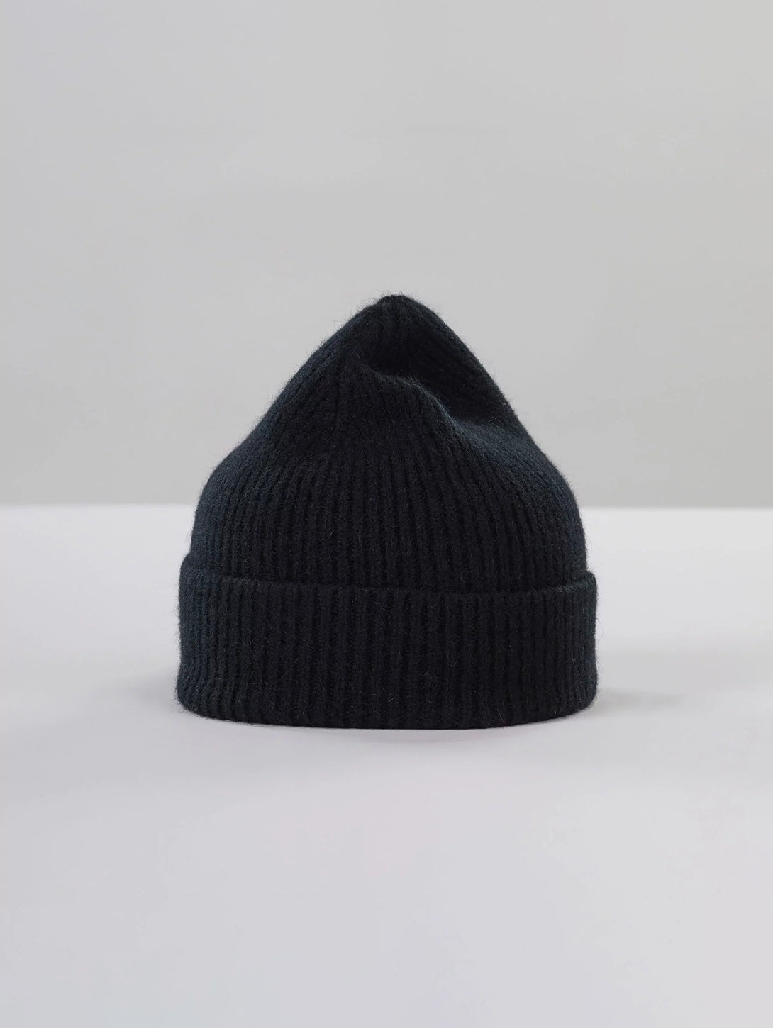 Wool Angora Beanie - Onyx-LE BONNET-Over the Rainbow