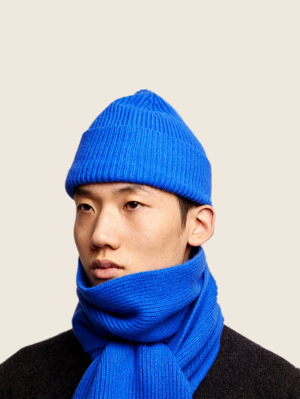 Classic Angora Beanie - Royal Azure-LE BONNET-Over the Rainbow