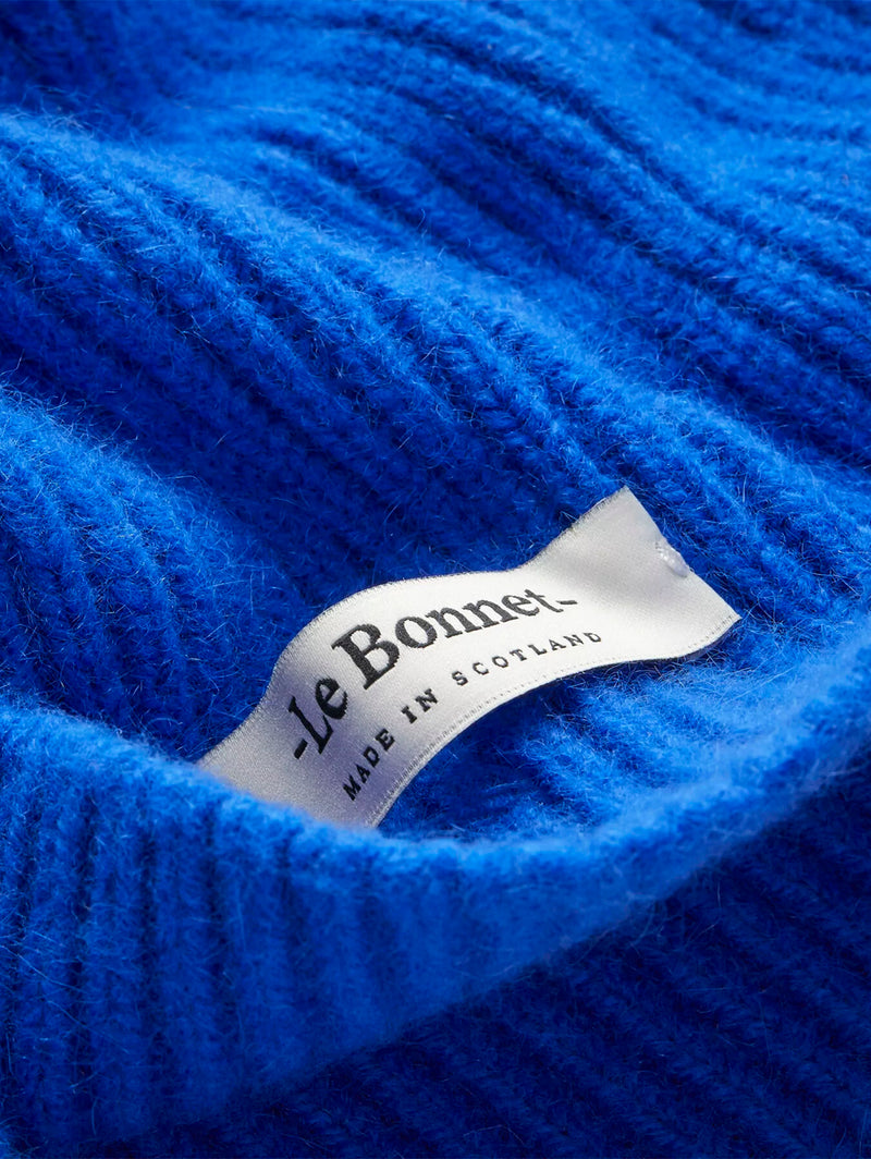Classic Angora Beanie - Royal Azure-LE BONNET-Over the Rainbow