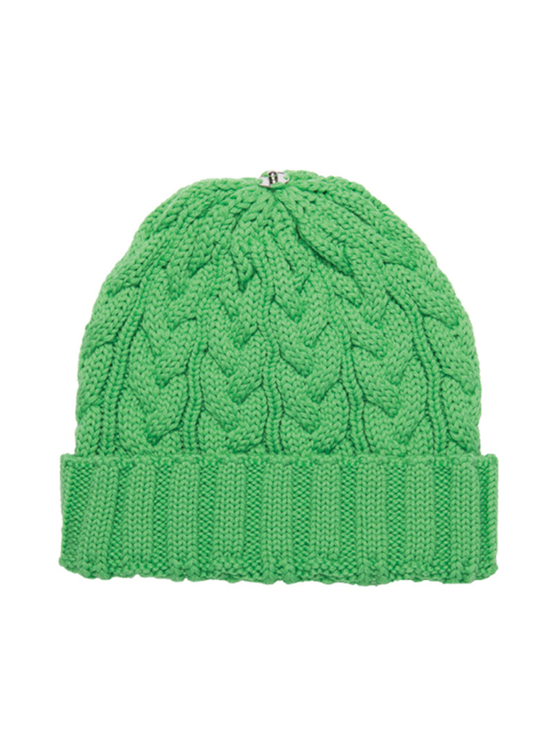 Charlie Cable Toque - Green Tones-Lindo F-Over the Rainbow