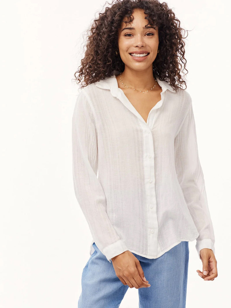 Long Sleeve Classic Button Down-Bella Dahl-Over the Rainbow