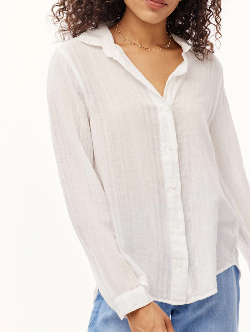 Long Sleeve Classic Button Down-Bella Dahl-Over the Rainbow