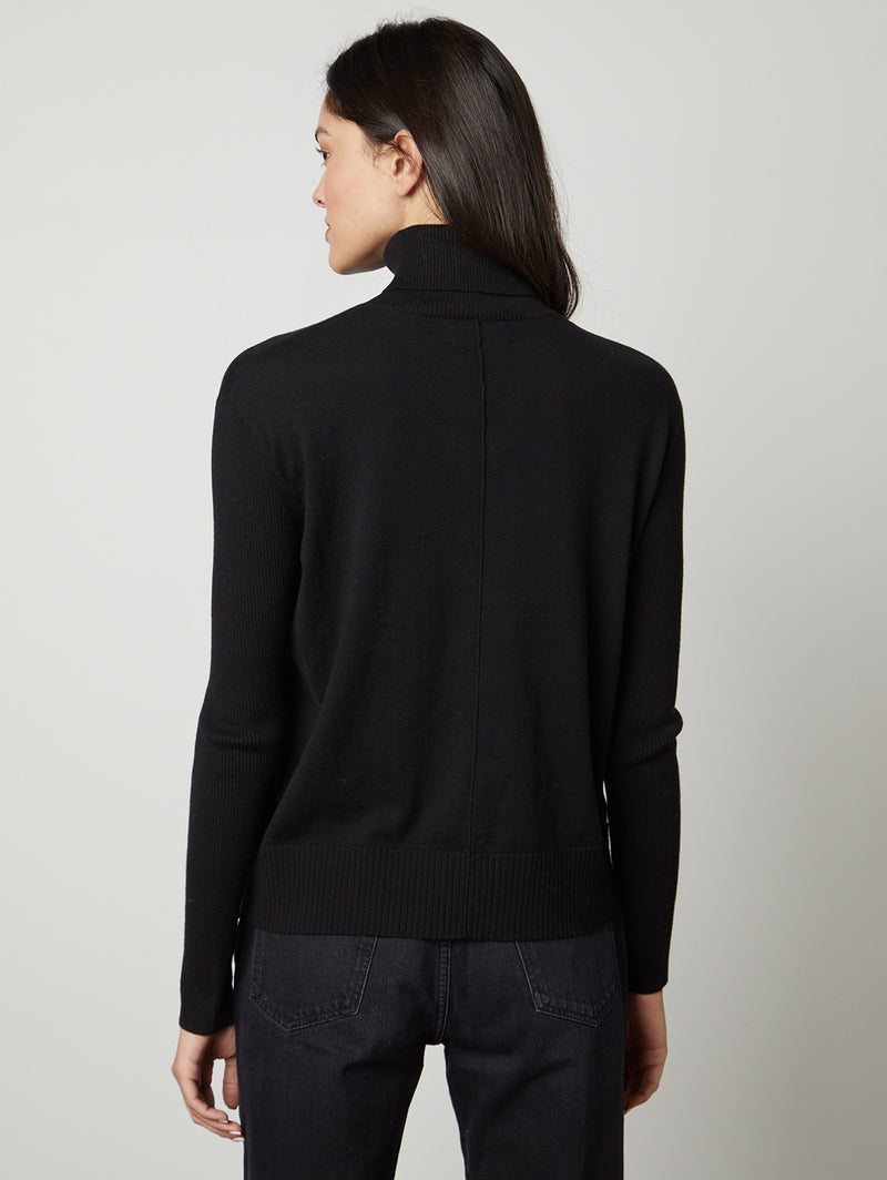 Sally Mock Turtleneck Sweater-Velvet-Over the Rainbow