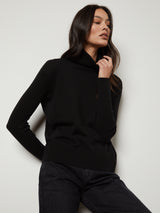 Sally Mock Turtleneck Sweater-Velvet-Over the Rainbow