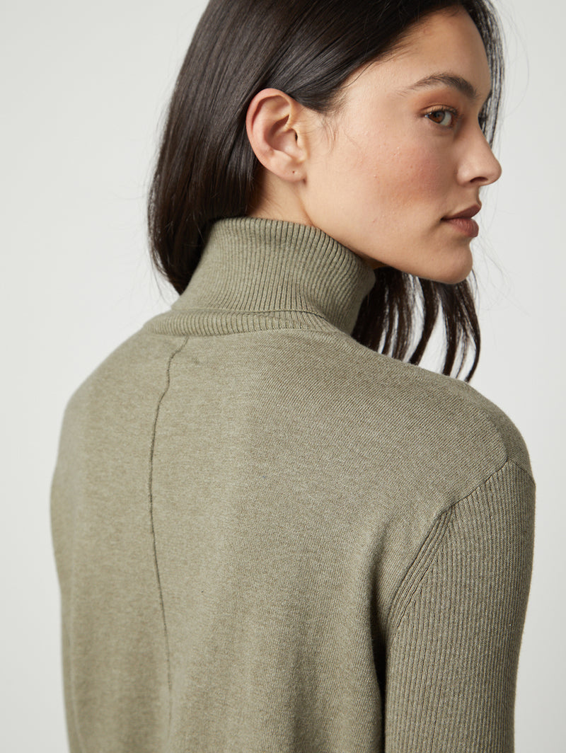 Sally Mock Turtleneck Sweater-Velvet-Over the Rainbow