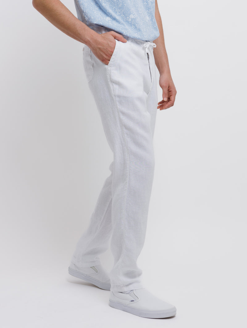 Key West Linen Pant - White-Benson-Over the Rainbow