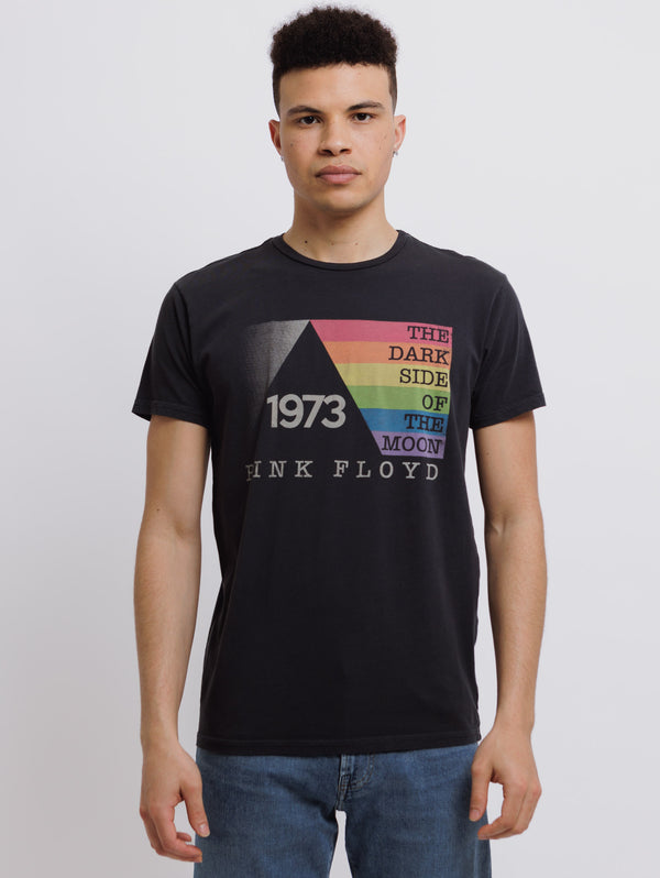 Pink Floyd 1973 Tee - Vintage Black-Retro Brand Black Label-Over the Rainbow