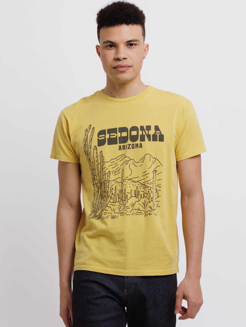 Sedona T-Shirt - Vintage Gold-Retro Brand Black Label-Over the Rainbow