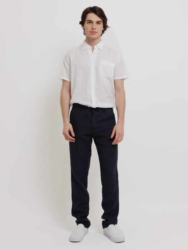 Key West Linen Pant - Navy-Benson-Over the Rainbow