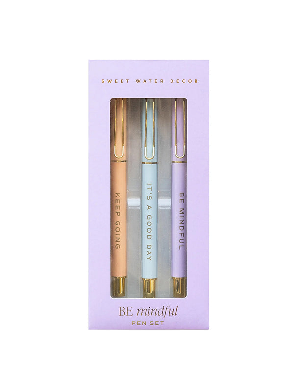 Be Mindful Pen Set-SWEET WATER DECOR-Over the Rainbow