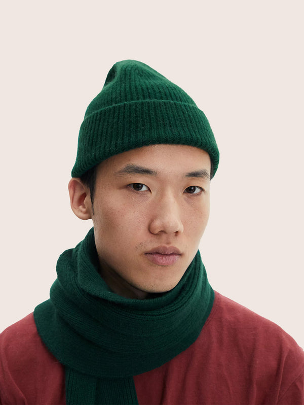 Classic Angora Beanie - Moss-LE BONNET-Over the Rainbow