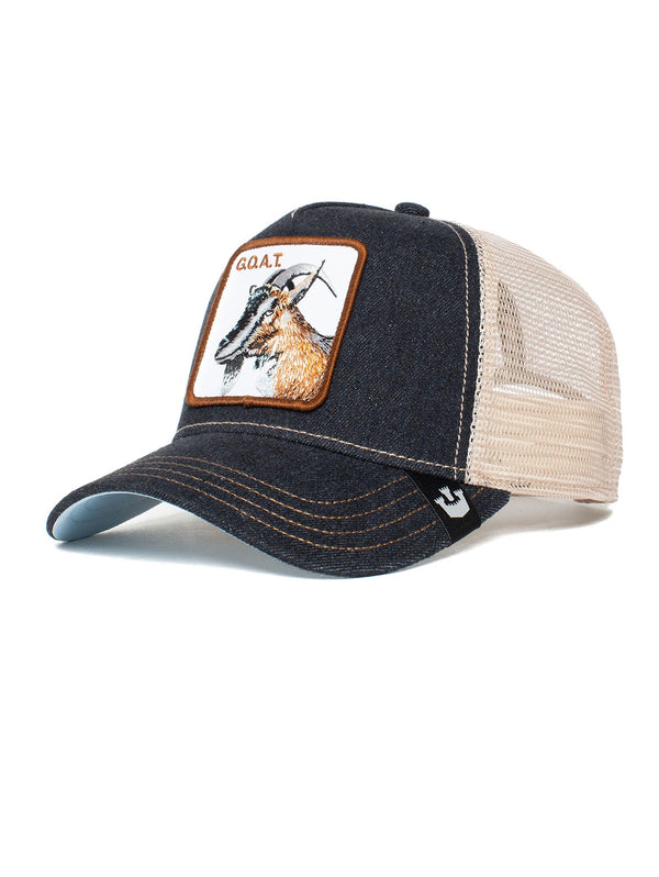 The Goat Trucker Hat - Charcoal-GOORIN BROTHERS-Over the Rainbow