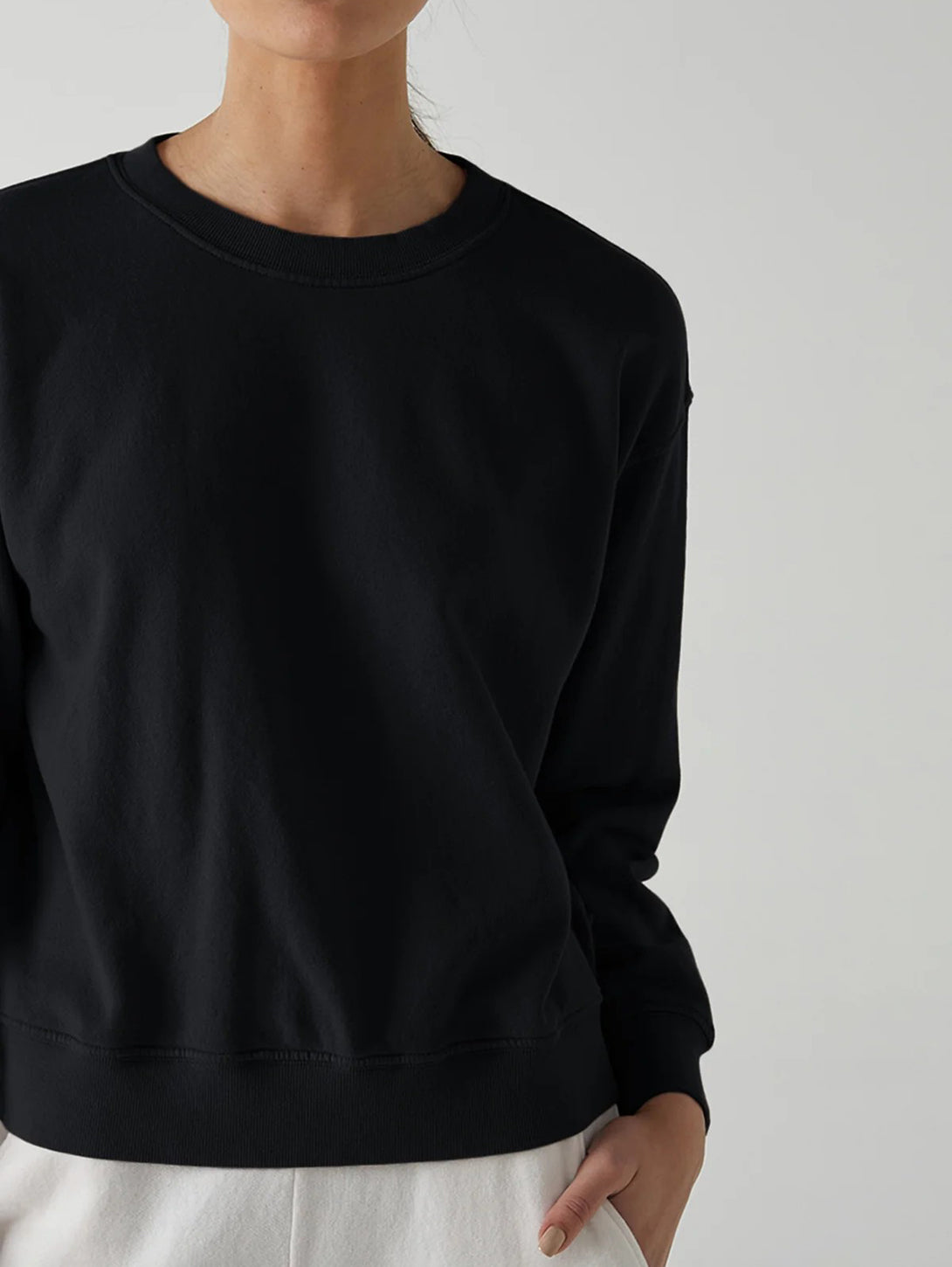 Ynez Sweatshirt - Black-Velvet-Over the Rainbow