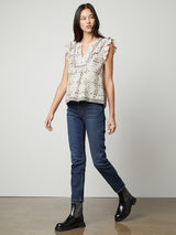 Corin Print Top-Velvet-Over the Rainbow