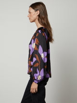 Isra Long Sleeve Print Top - Fiji-Velvet-Over the Rainbow