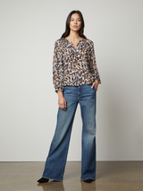 Melinda Print Top - Saharan-Velvet-Over the Rainbow
